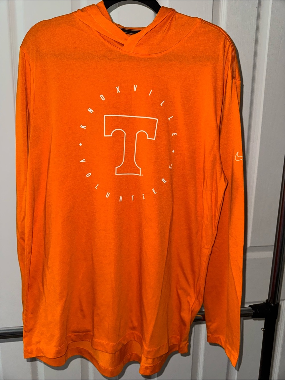 Nike Orange Tennessee Volunteers Long-Sleeve Hooded Shirt Dri-Fit